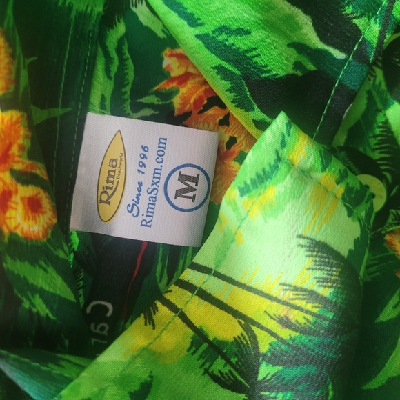 Tropical Green Men's Short Sleeve Shirt M - Picture 5 of 5